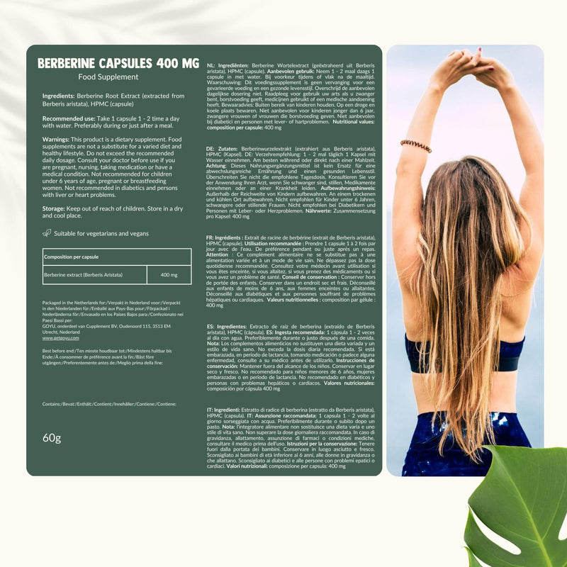  Berberine extract caspules goyu superfood supplement