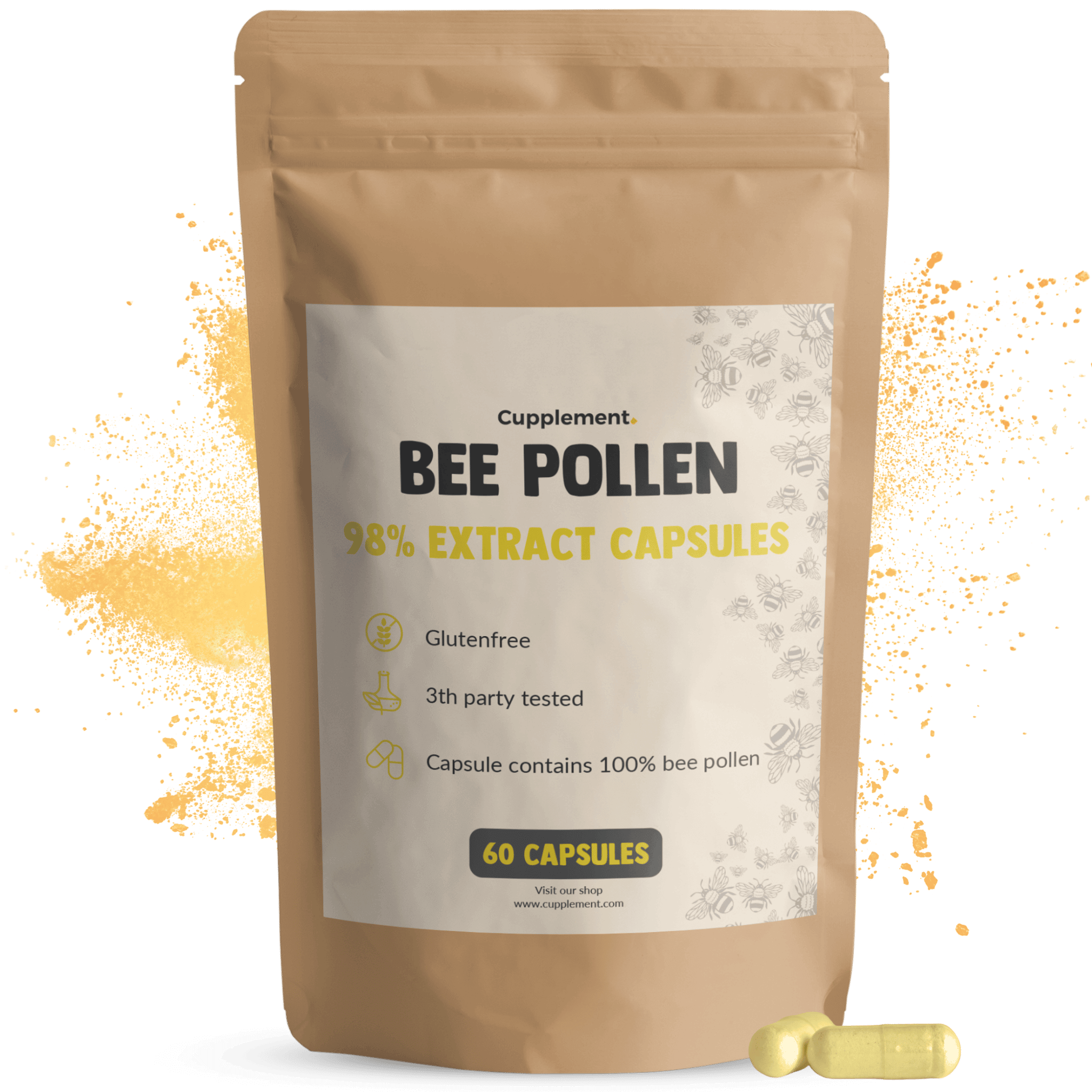 Bee pollen Extract Capsules 500mg