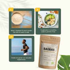 Biologisch Baobab poeder goyu superfood supplement