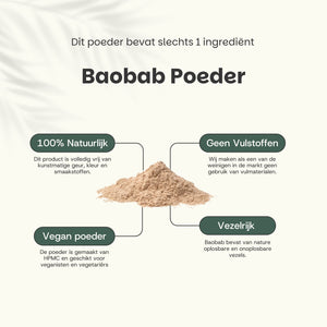 Biologisch Baobab poeder goyu superfood supplement