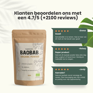 Biologisch Baobab poeder goyu superfood supplement