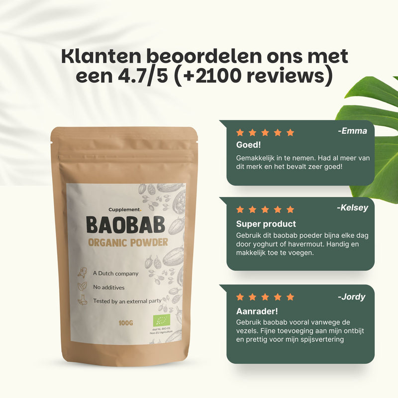 Biologisch Baobab poeder goyu superfood supplement