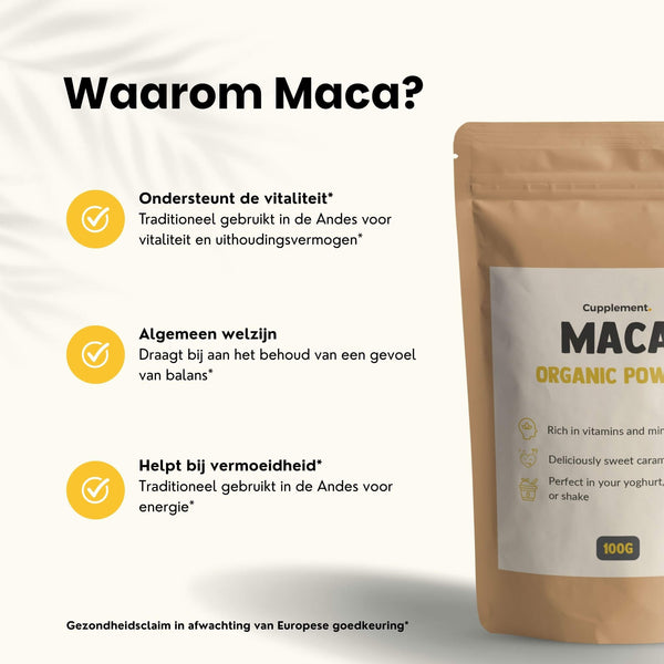 Biologisch Maca poeder goyu supplement superfood