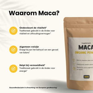Biologisch Maca poeder goyu supplement superfood