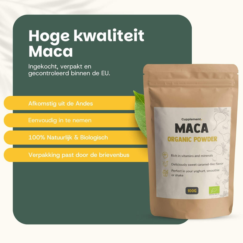 Biologisch Maca poeder goyu supplement superfood