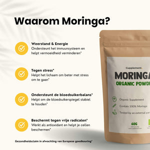 Biologisch Moringa poeder goyu supplement superfood
