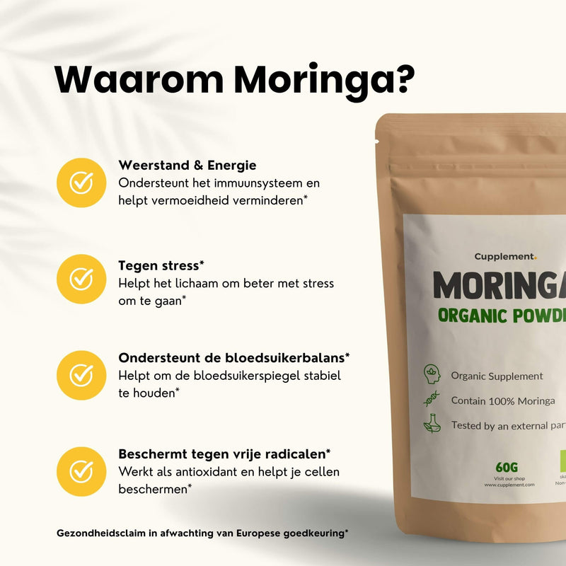 Biologisch Moringa poeder goyu supplement superfood