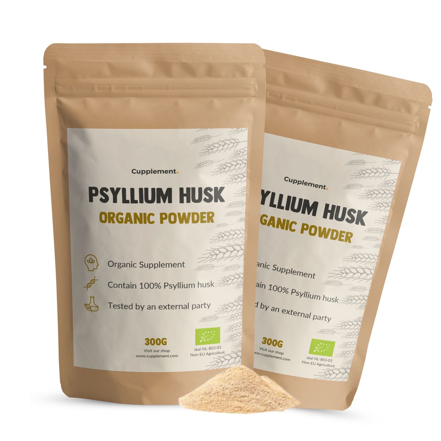 Biologisch Psylliumvezels poeder goyu superfood supplement