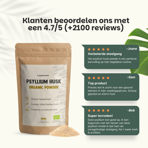 Biologisch Psylliumvezels poeder goyu superfood supplement