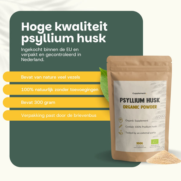 Biologisch Psylliumvezels poeder goyu superfood supplement
