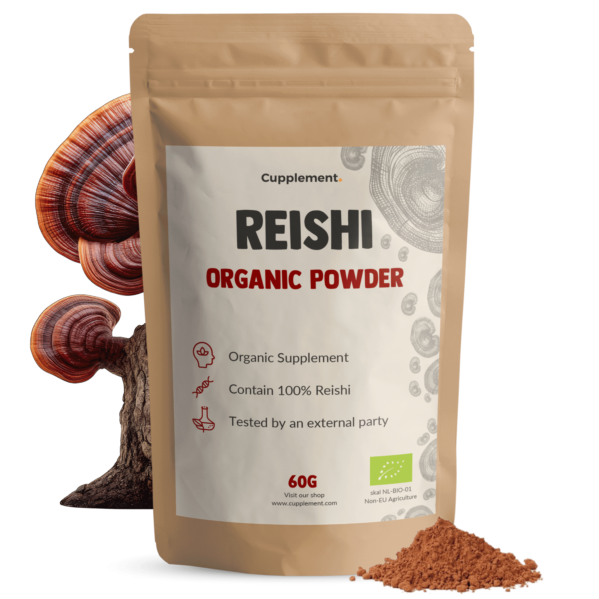 Reishi Poeder Biologisch