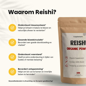 Biologisch Reishi poeder goyu supplement superfood