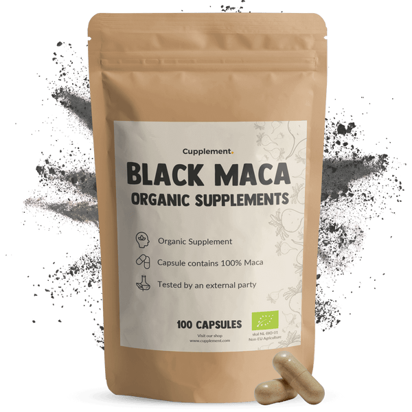 Biologisch Zwarte maca capsules goyu superfood supplement