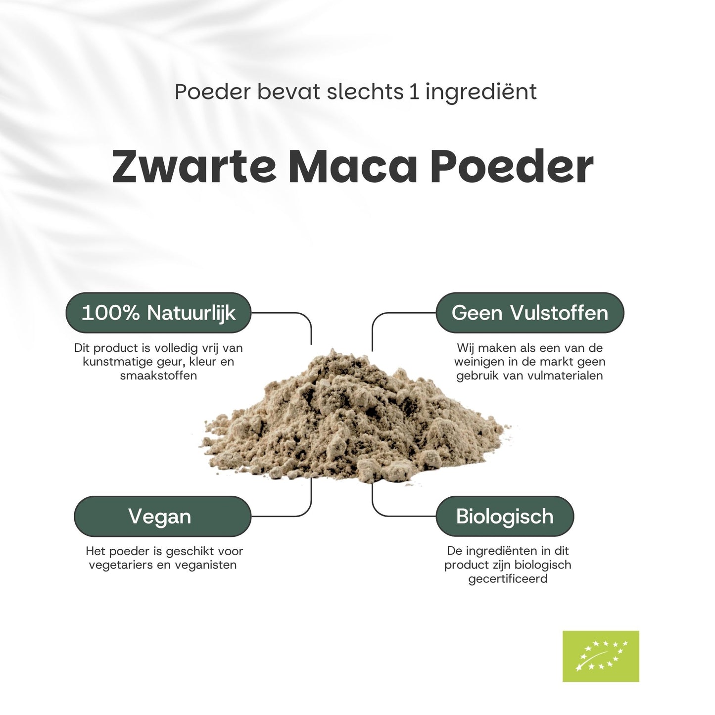 Biologisch Zwarte maca poeder goyu superfood supplement