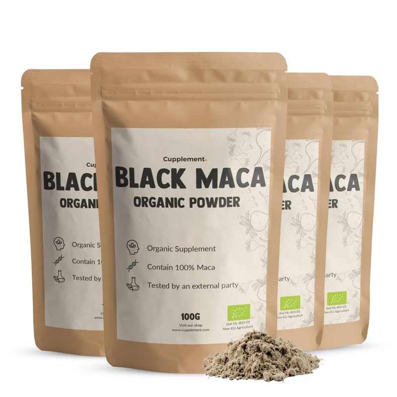 Biologisch Zwarte maca poeder goyu superfood supplement