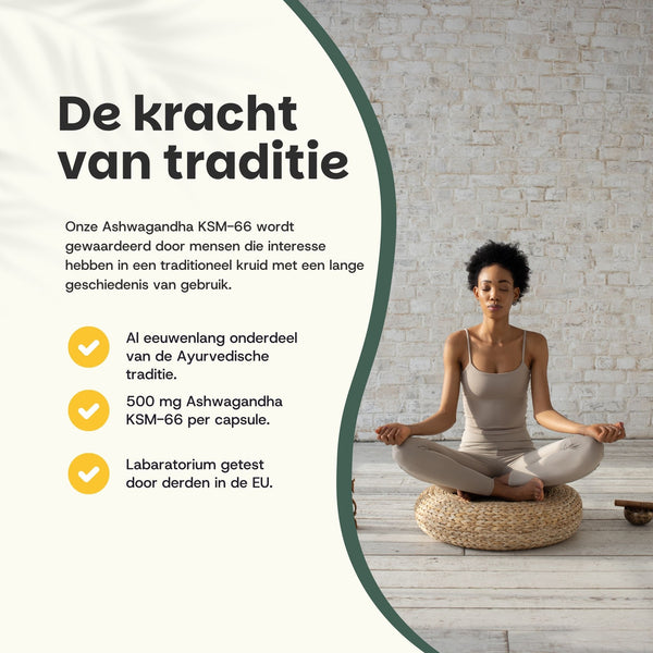 Biologische Ashwagandha KSM-66 extract capsules goyu superfood supplement