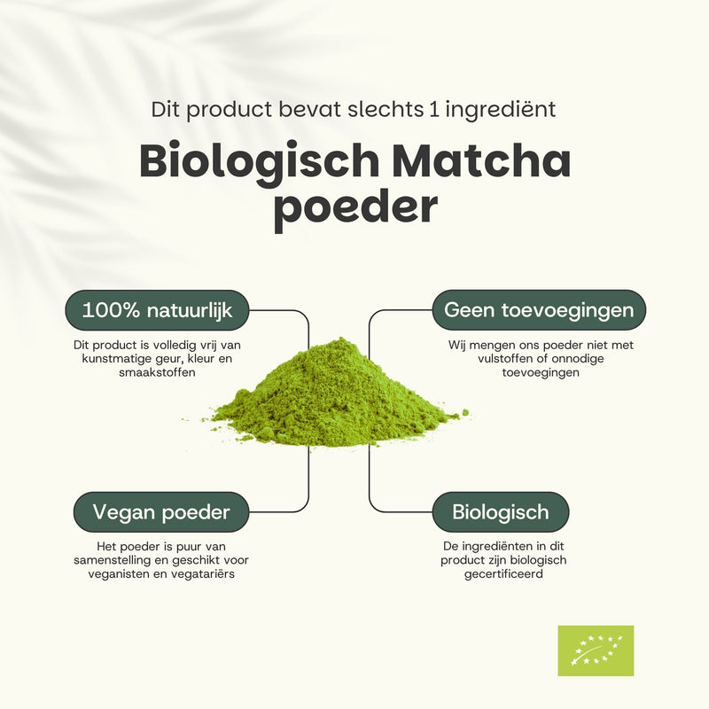 Biologische Ceremonial Grade Matcha Thee poeder goyu supplement superfood