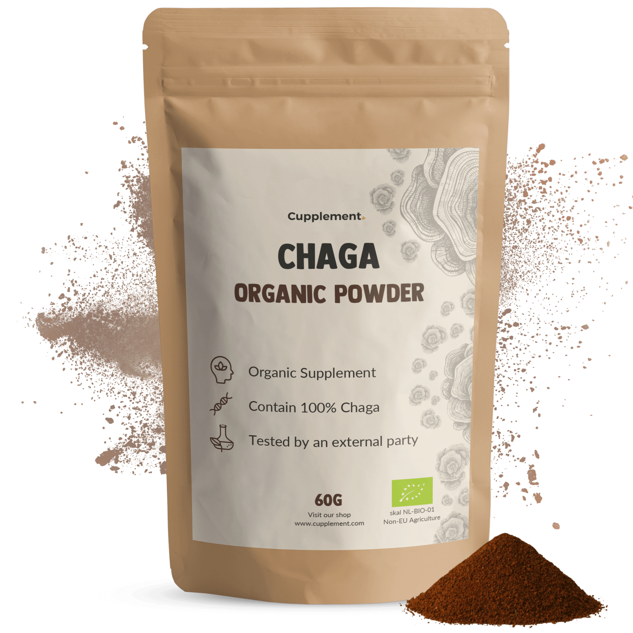 Chaga Poeder Biologisch