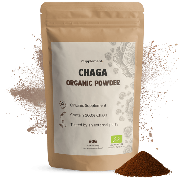 Biologische Chaga poeder goyu supplement superfood