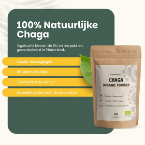 Biologische Chaga poeder goyu supplement superfood