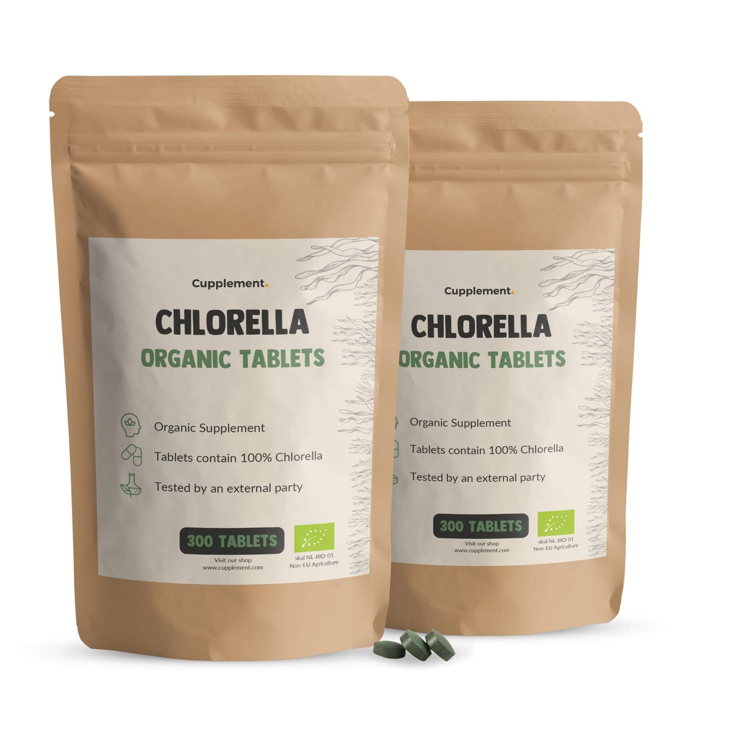 Biologische Chlorella tabletten goyu superfood supplement