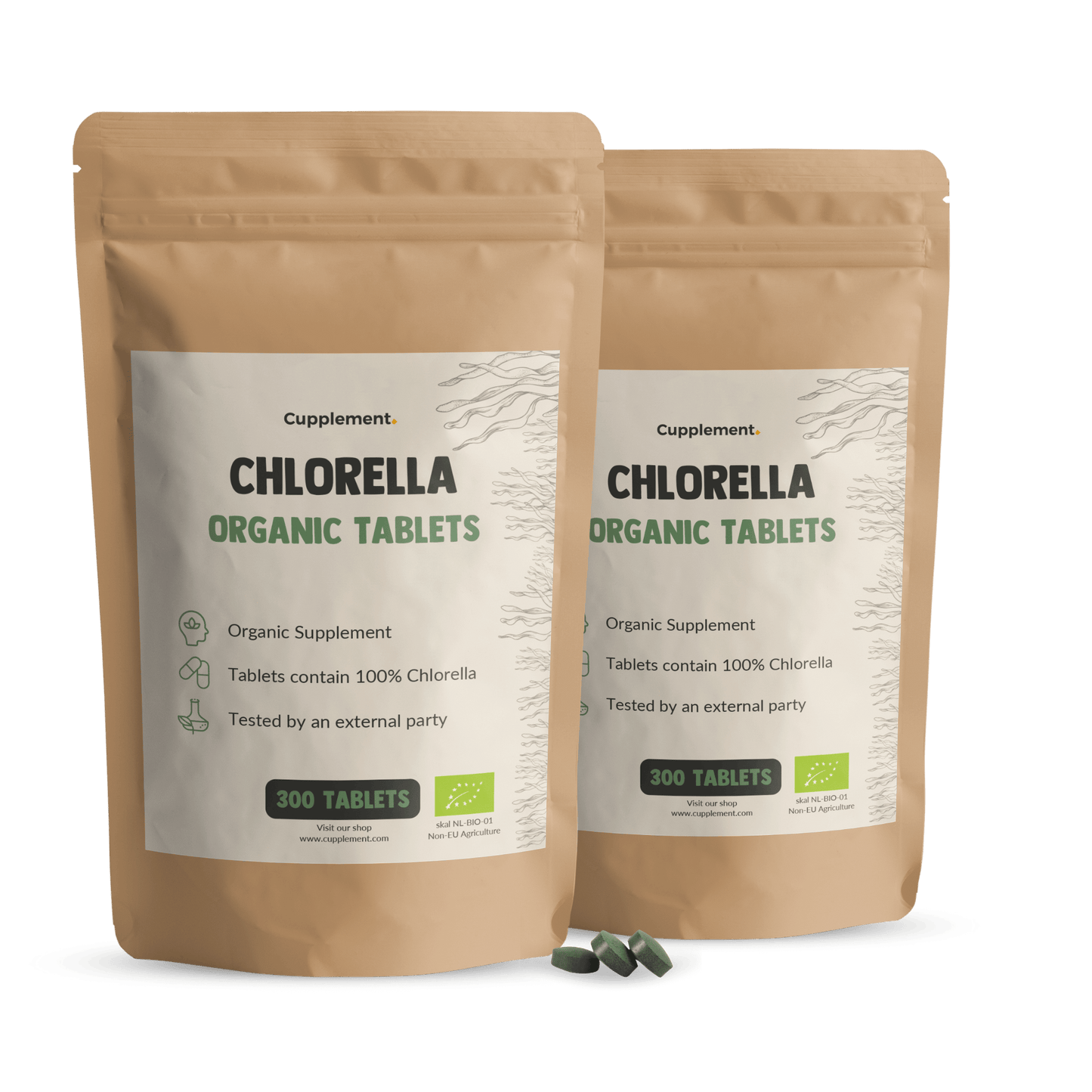 Biologische Chlorella tabletten goyu superfood supplement