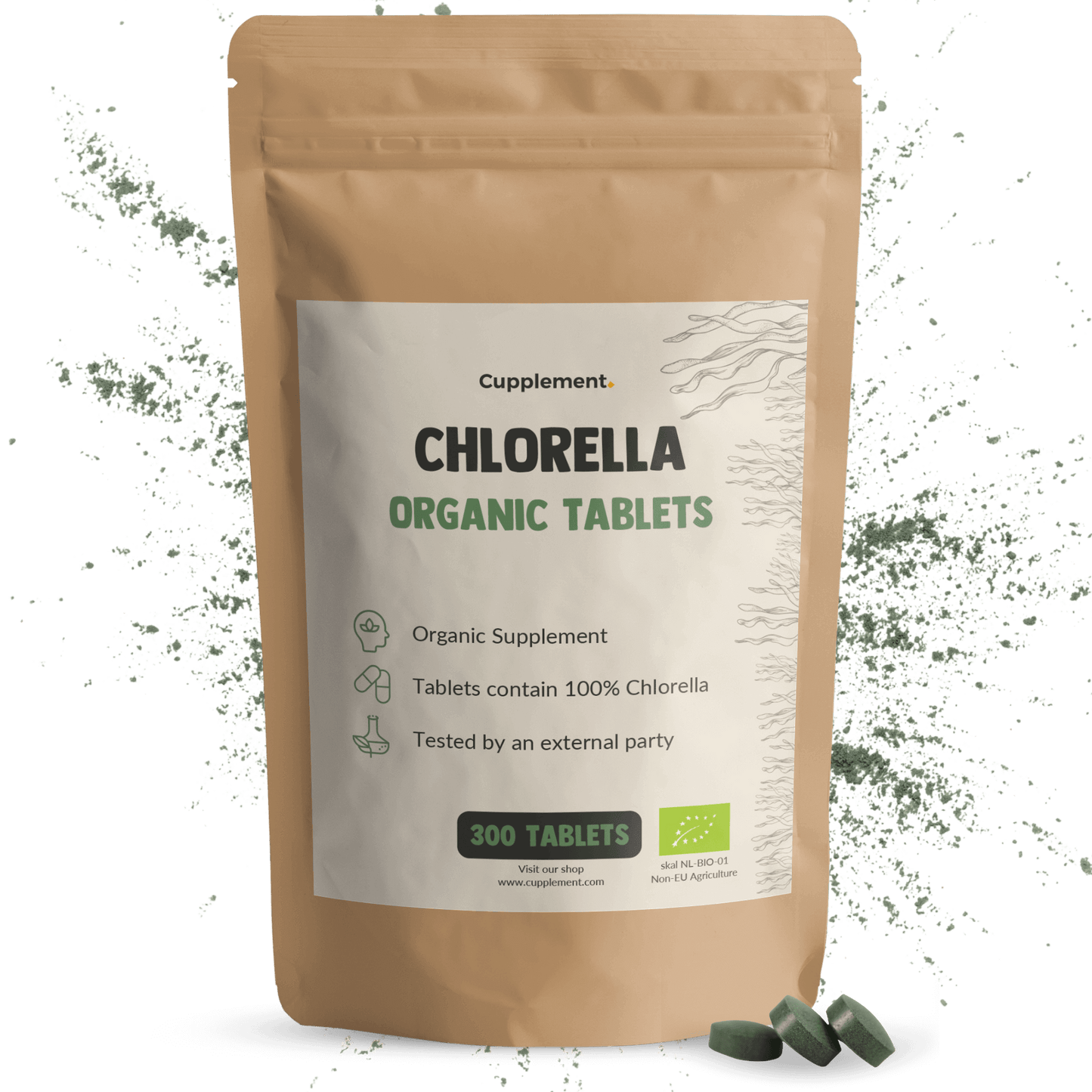 Biologische Chlorella tabletten goyu superfood supplement