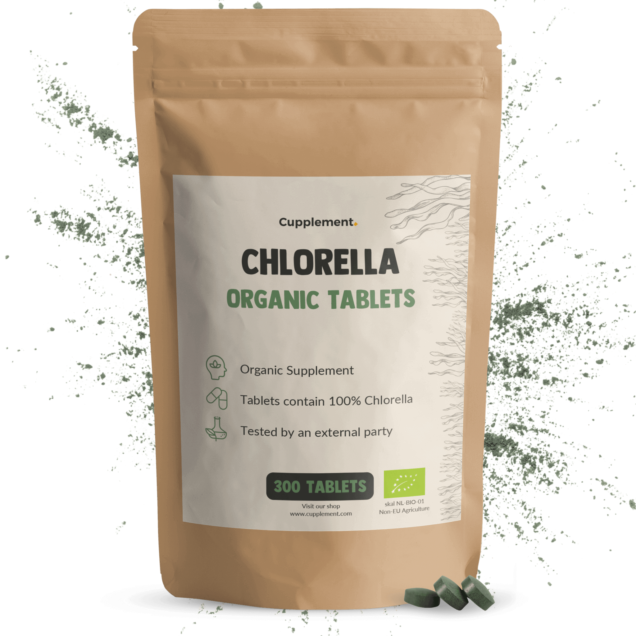 Biologische Chlorella tabletten goyu superfood supplement