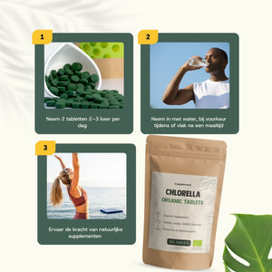 Biologische Chlorella tabletten goyu superfood supplement
