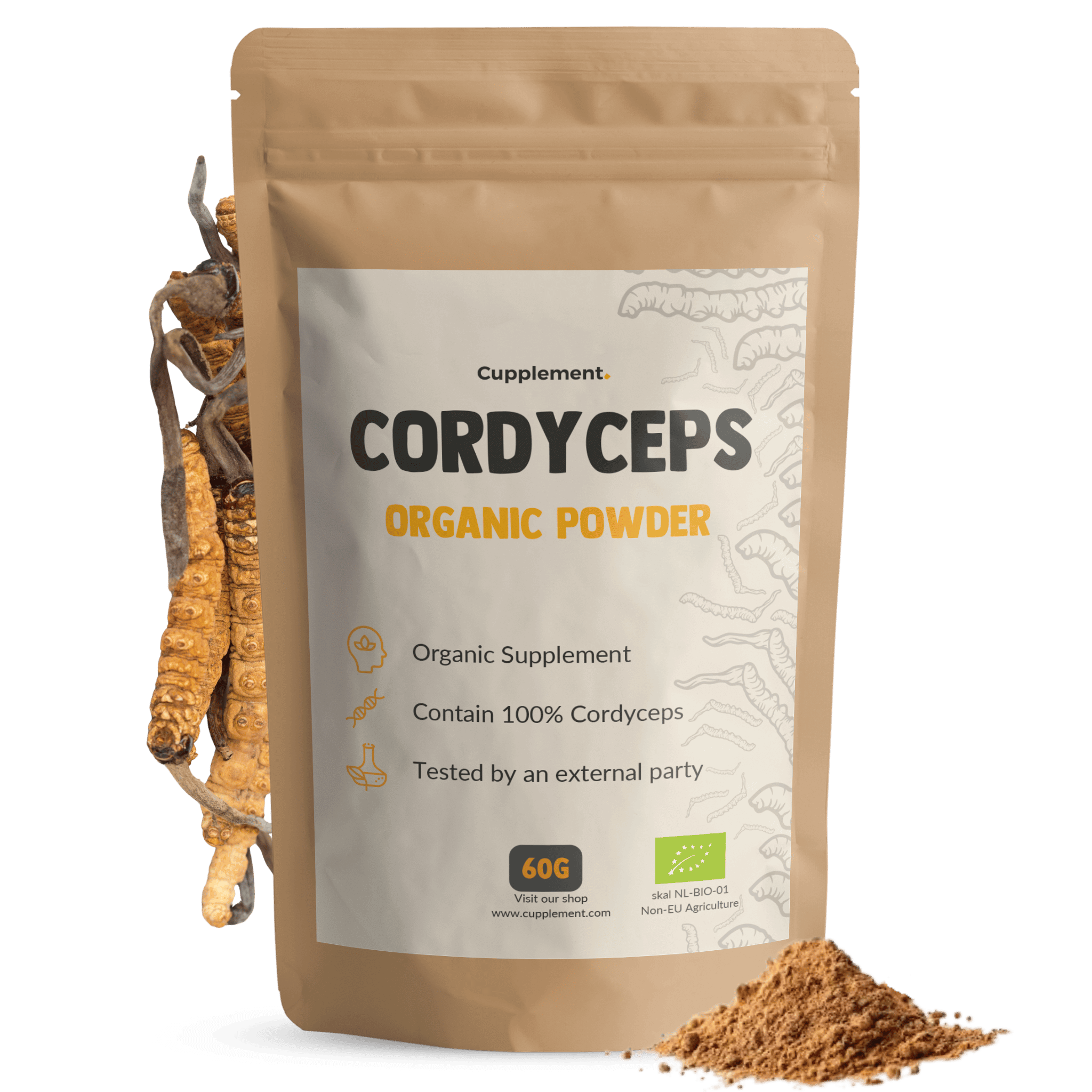Cordyceps Poeder Biologisch