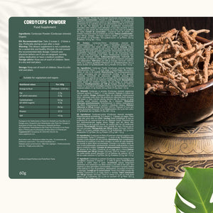 Biologische Cordyceps poeder goyu supplement superfood