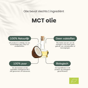 Biologische MCT C8 Olie goyu supplement superfood