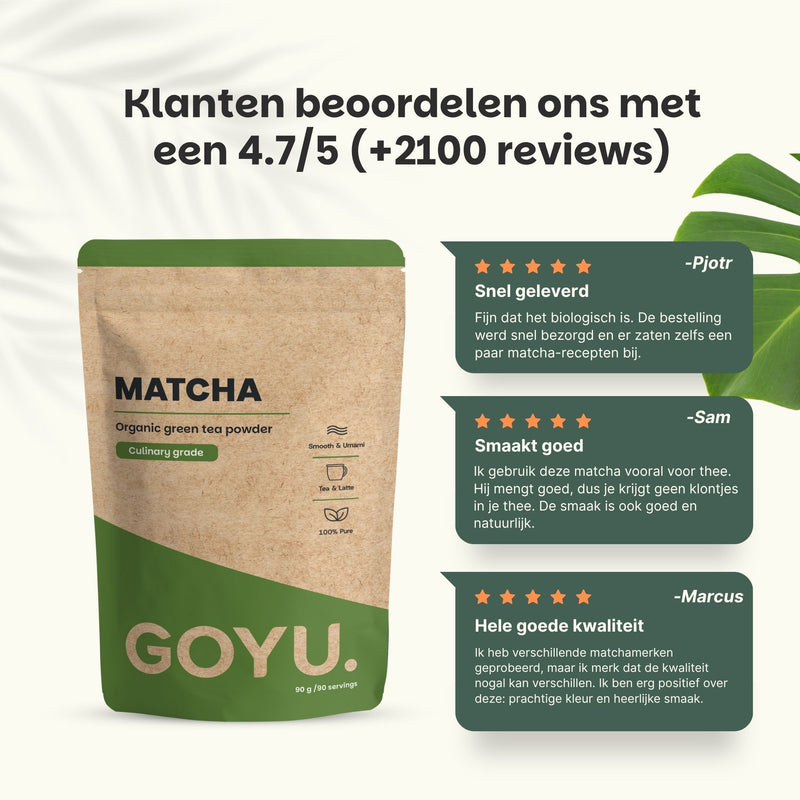 Matcha Klopper Whisk Cupplement Superfood Supplement