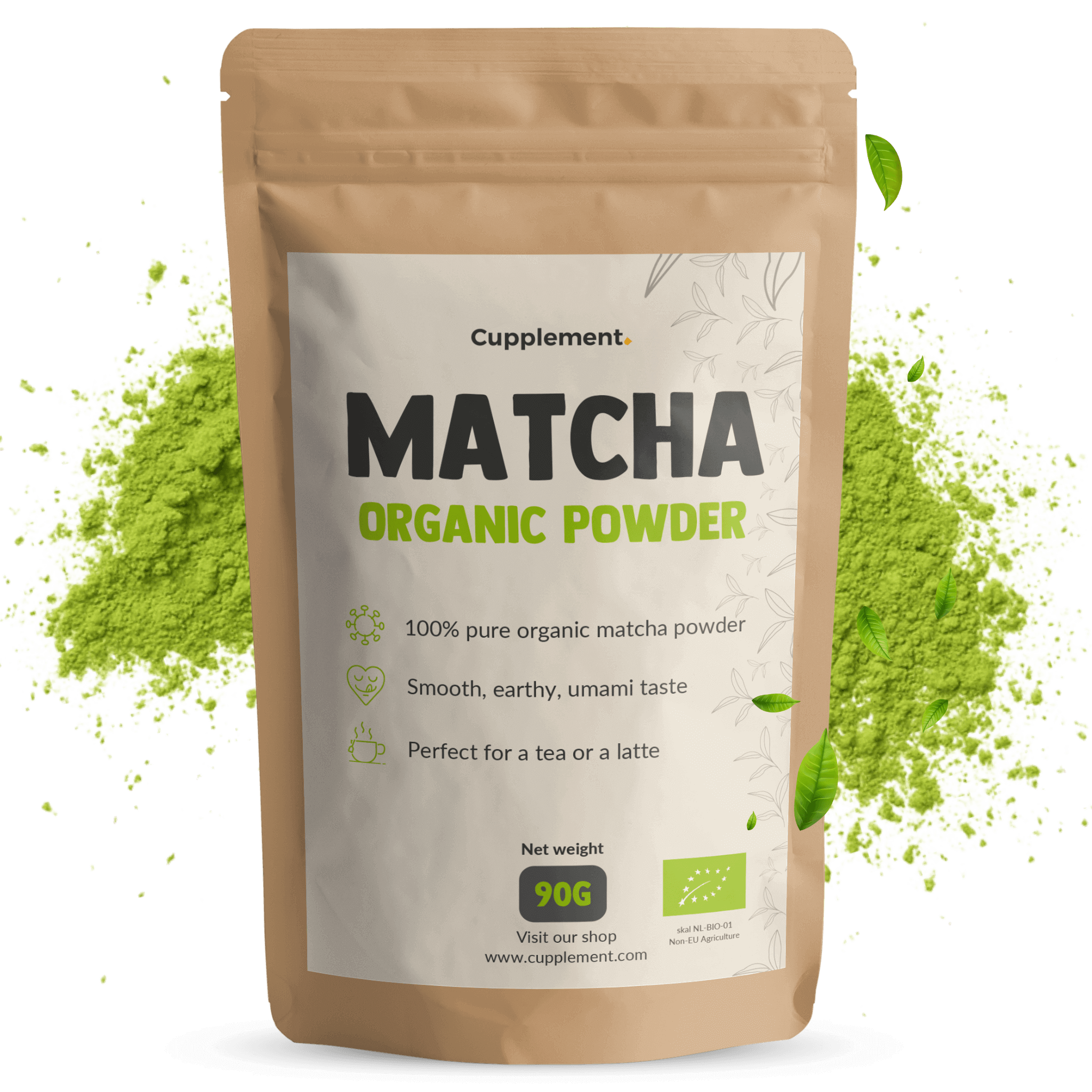 Biologische Matcha Thee poeder goyu supplement superfood