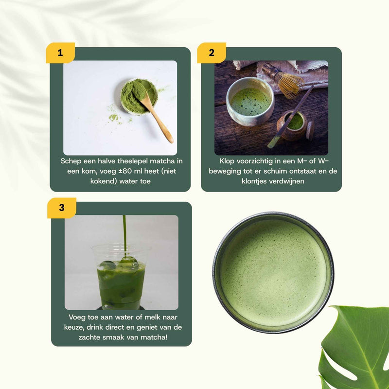 Biologische Matcha Thee poeder goyu supplement superfood