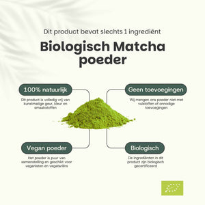 Biologische Matcha Thee poeder goyu supplement superfood