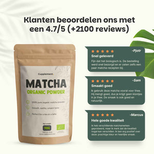 Biologische Matcha Thee poeder goyu supplement superfood