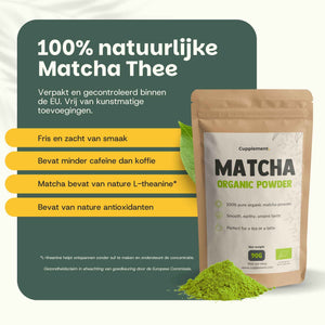 Biologische Matcha Thee poeder goyu supplement superfood