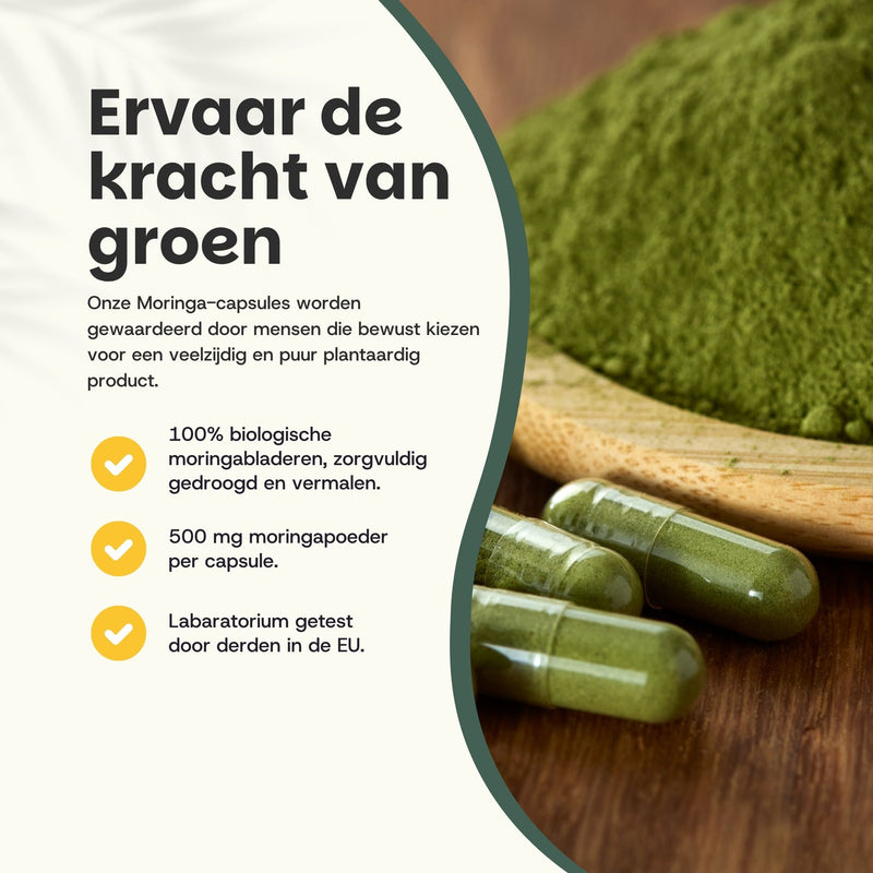 Biologische Moringa capsules goyu superfood supplement