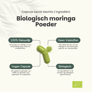 Biologische Moringa capsules goyu superfood supplement