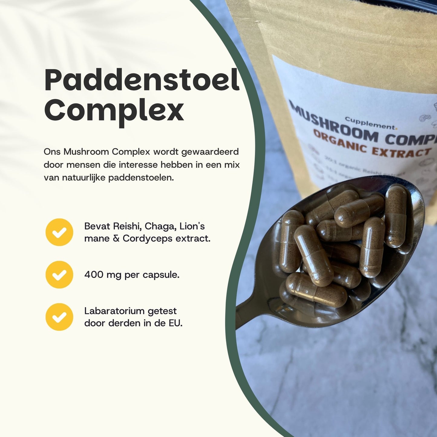 Biologische Paddenstoel complex extract capsules goyu superfood supplement