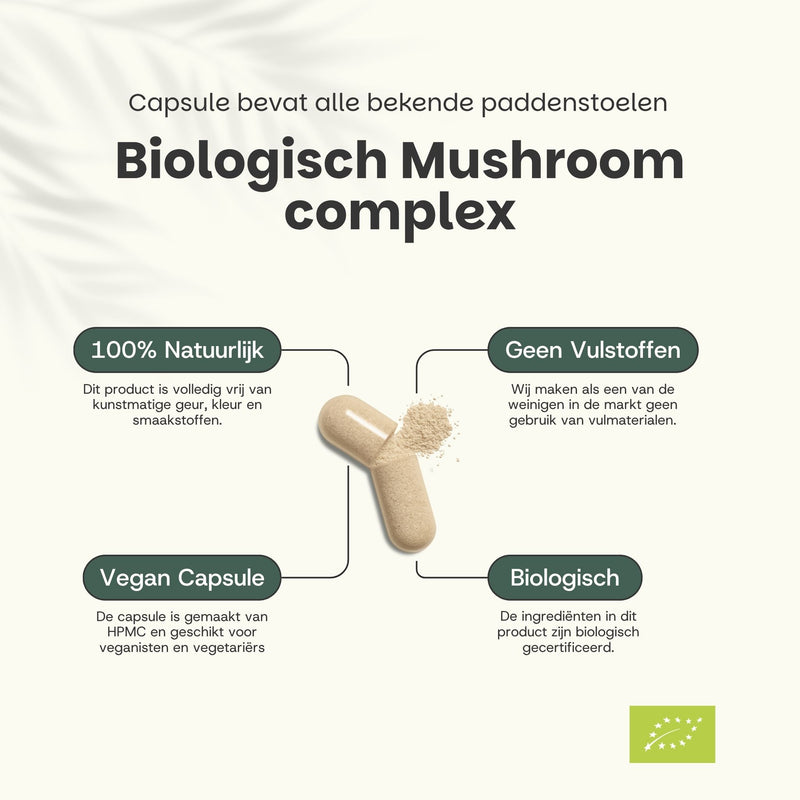 Biologische Paddenstoel complex extract capsules goyu superfood supplement