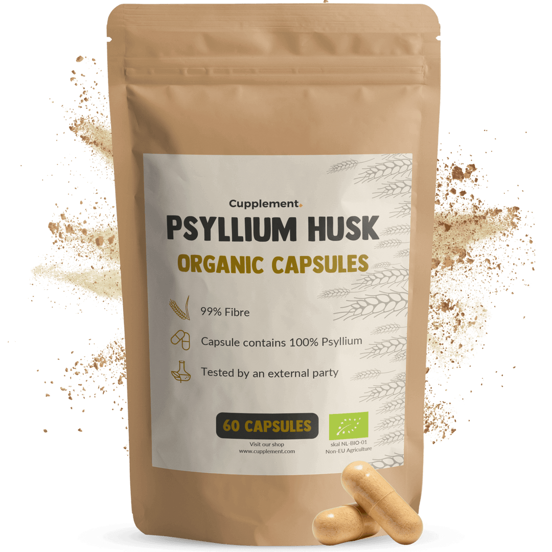 Biologische Psylliumvezels capsules goyu superfood supplement