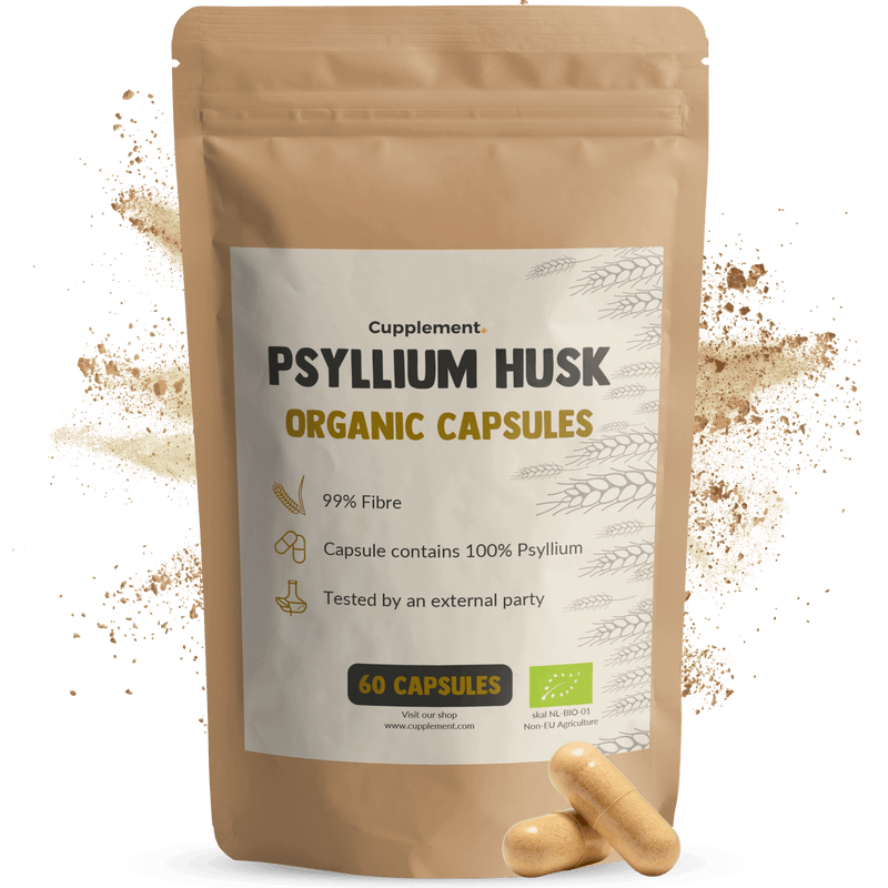 Biologische Psylliumvezels capsules goyu superfood supplement