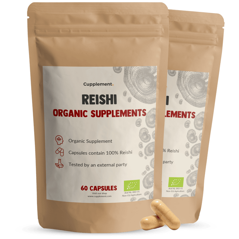 Biologische Reishi capsules goyu supplement superfood
