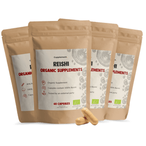 Biologische Reishi capsules goyu supplement superfood