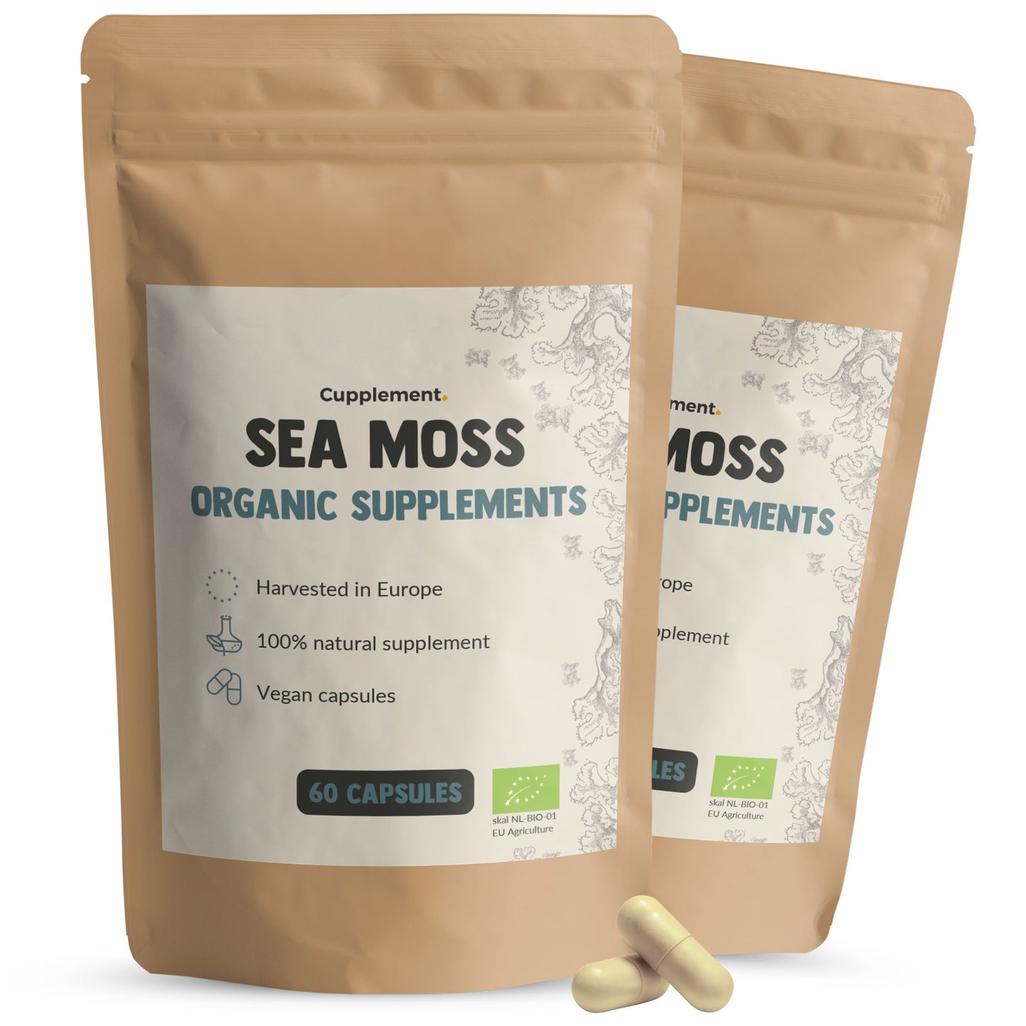 Biologische Sea Moss capsules goyu superfood supplement