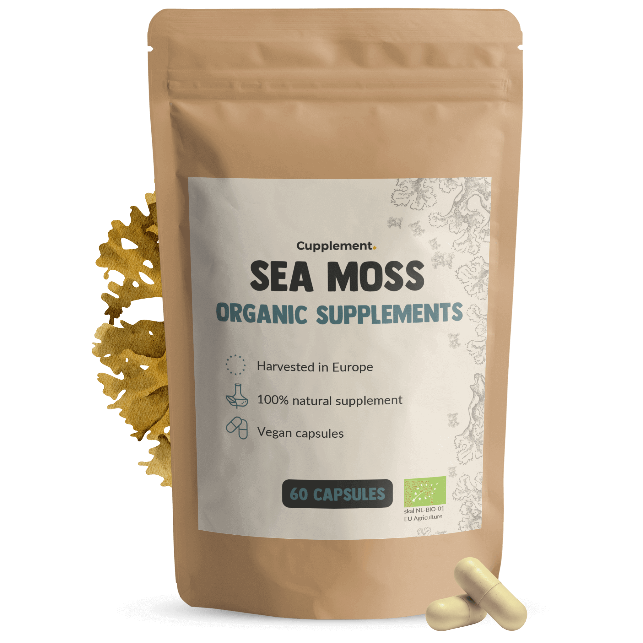 Sea Moss Capsules 500 mg Biologisch