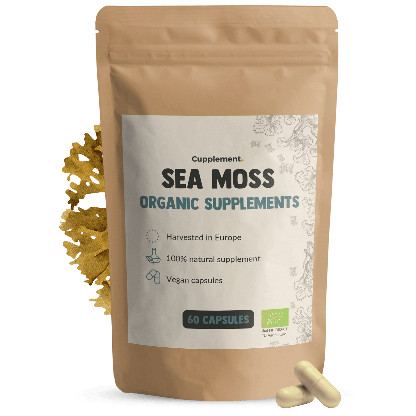 Biologische Sea Moss capsules goyu superfood supplement