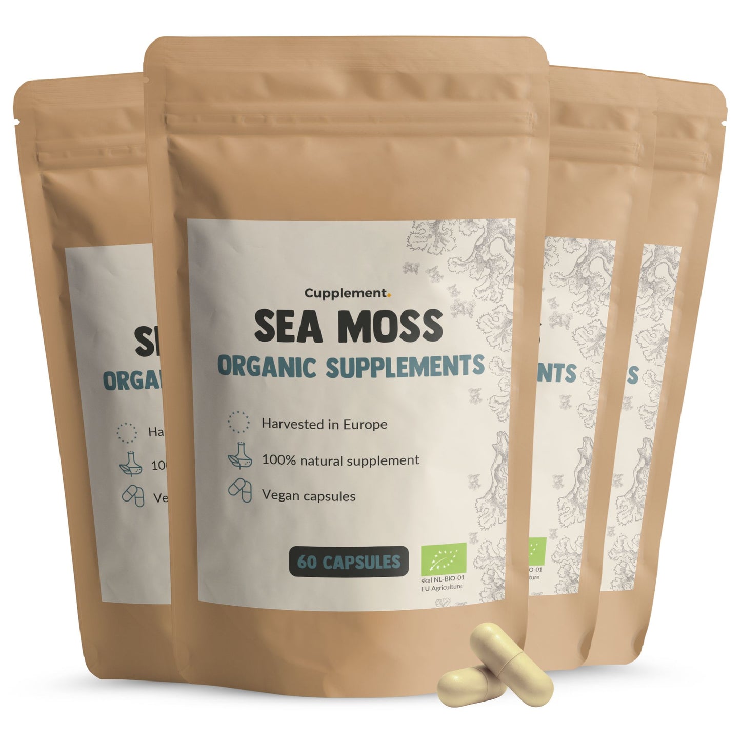 Biologische Sea Moss capsules goyu superfood supplement